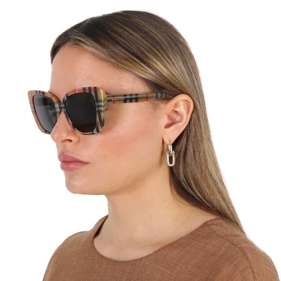 Burberry Grey Cat Eye Ladies Sunglasses